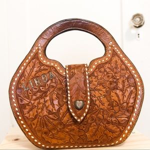 Vintage Tooled Leather Purse